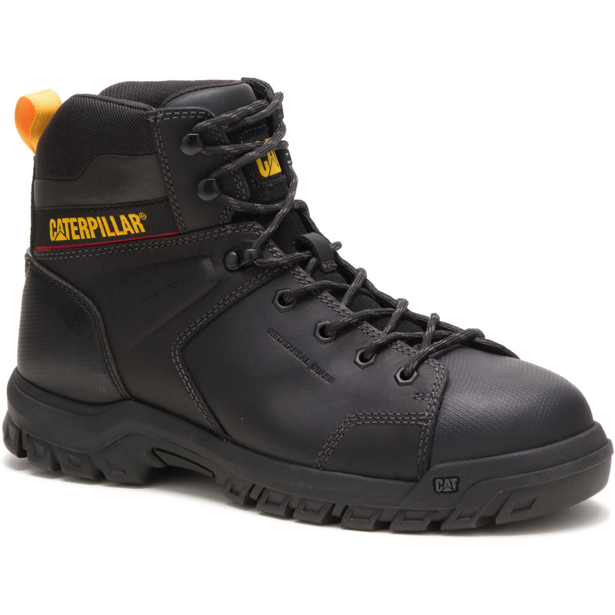 Caterpillar Wellspring Philippines - Mens Safety Boots - Black 89632JYHC